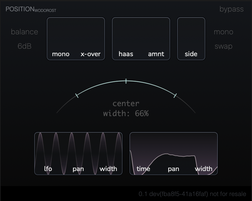 Position plugin screenshot